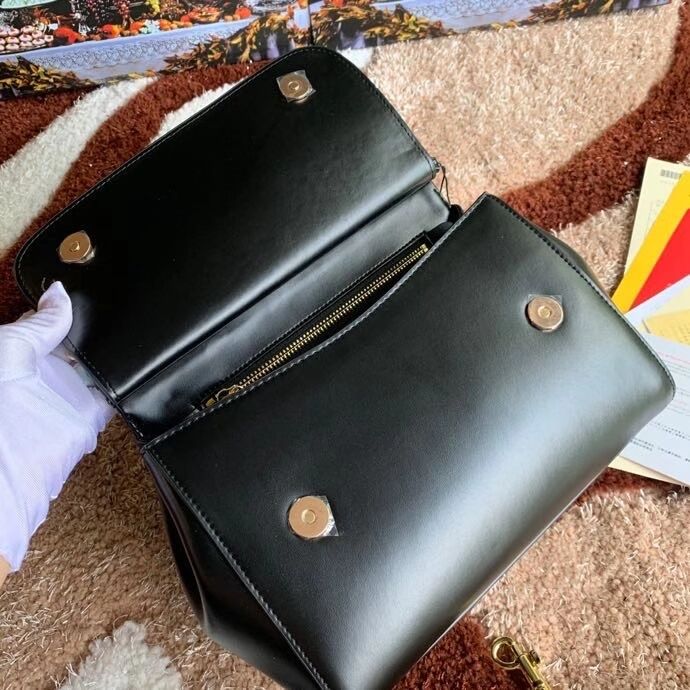 Dolce & Gabbana Origianl Leather Shoulder Bag 5157 black Dolce & Gabbana Origianl Leather Shoulder Bag 5157 black
