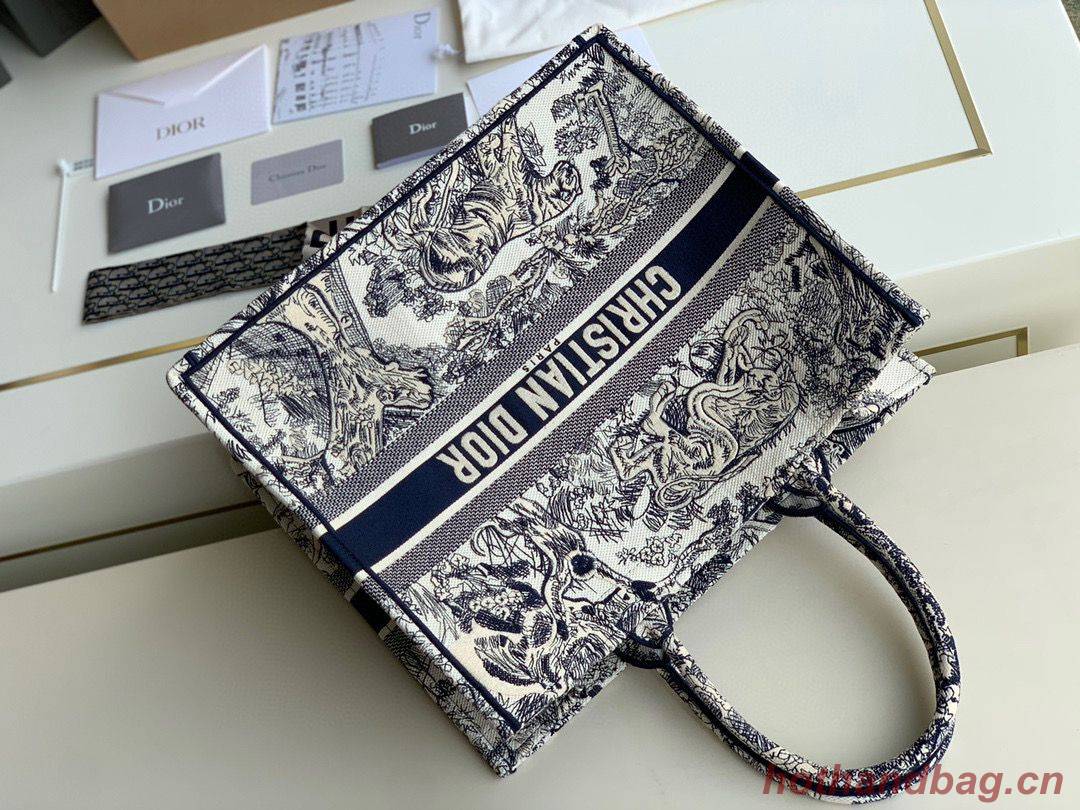 DIOR BOOK TOTE BAG TOILE DE JOUY M1286ZT Customized Name DIOR BOOK TOTE BAG TOILE DE JOUY M1286ZT Customized Name