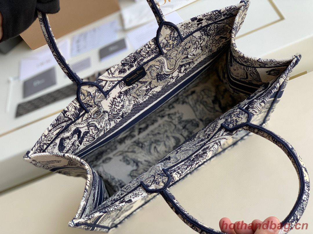 DIOR BOOK TOTE BAG TOILE DE JOUY M1286ZT Customized Name DIOR BOOK TOTE BAG TOILE DE JOUY M1286ZT Customized Name