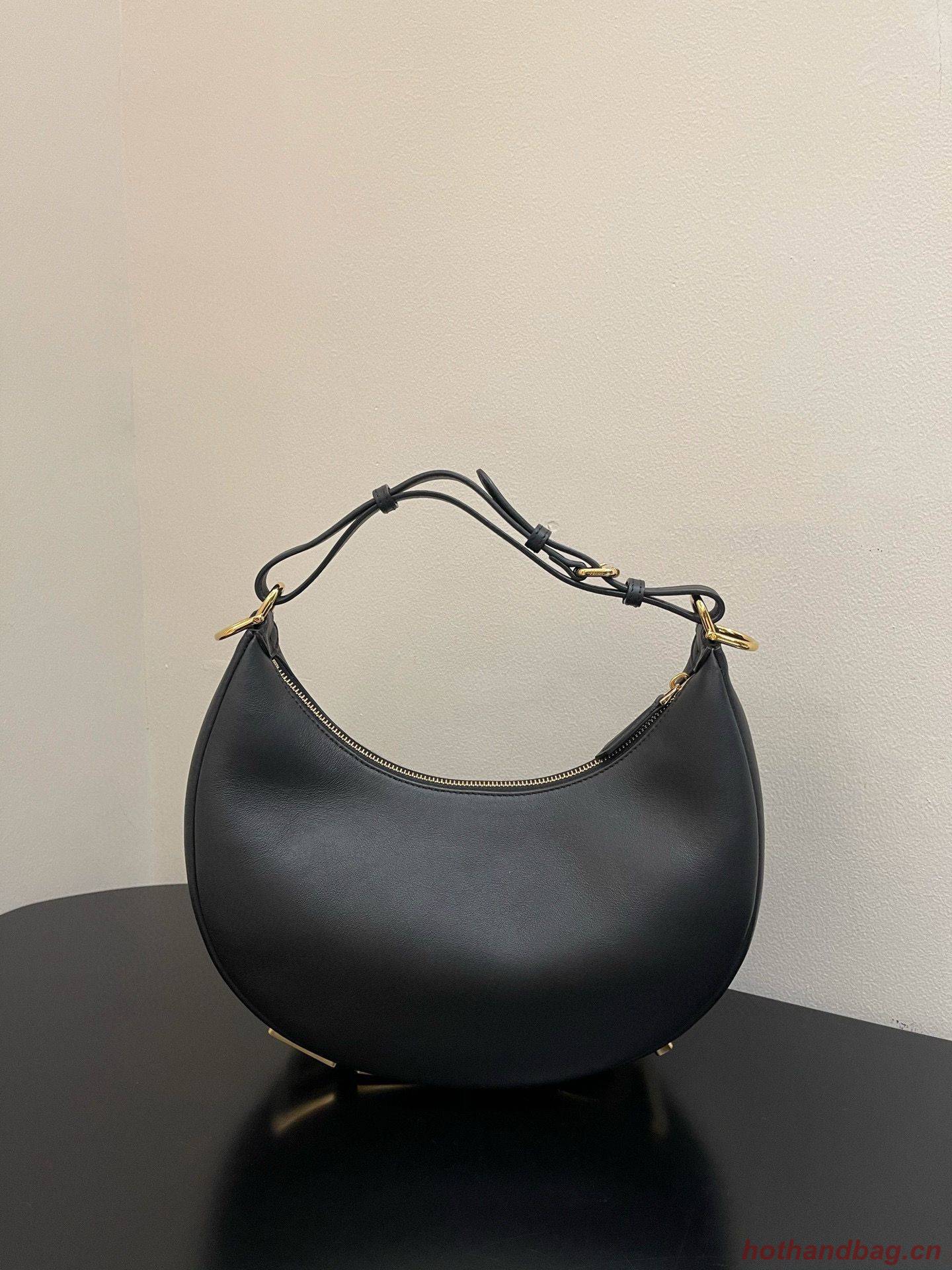 Fendi Praphy Original Leather Big Logo Bag 80056M Black Fendi Praphy Original Leather Big Logo Bag 80056M Black