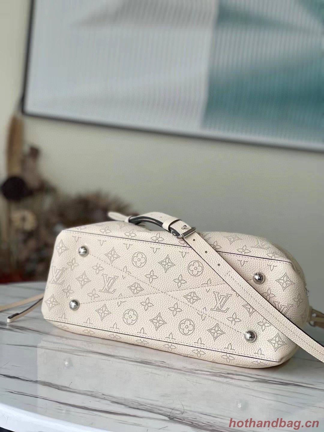 Louis Vuitton Mahina Leather Bella Tote Bag M59203 Beige Louis Vuitton Mahina Leather Bella Tote Bag M59203 Beige