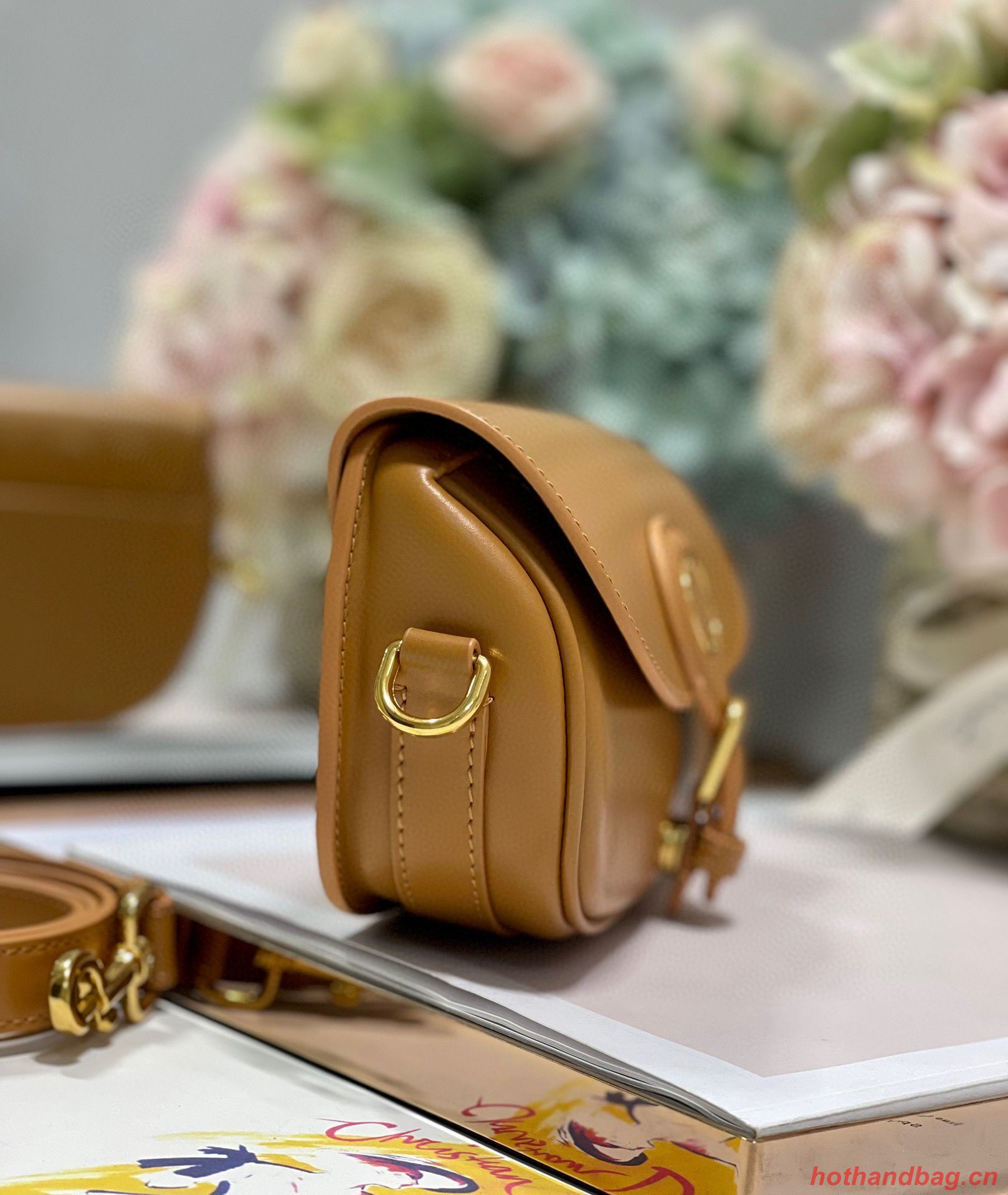 DIOR BOBBY EAST-WEST BAG Box Calfskin M9317S Brown DIOR BOBBY EAST-WEST BAG Box Calfskin M9317S Brown