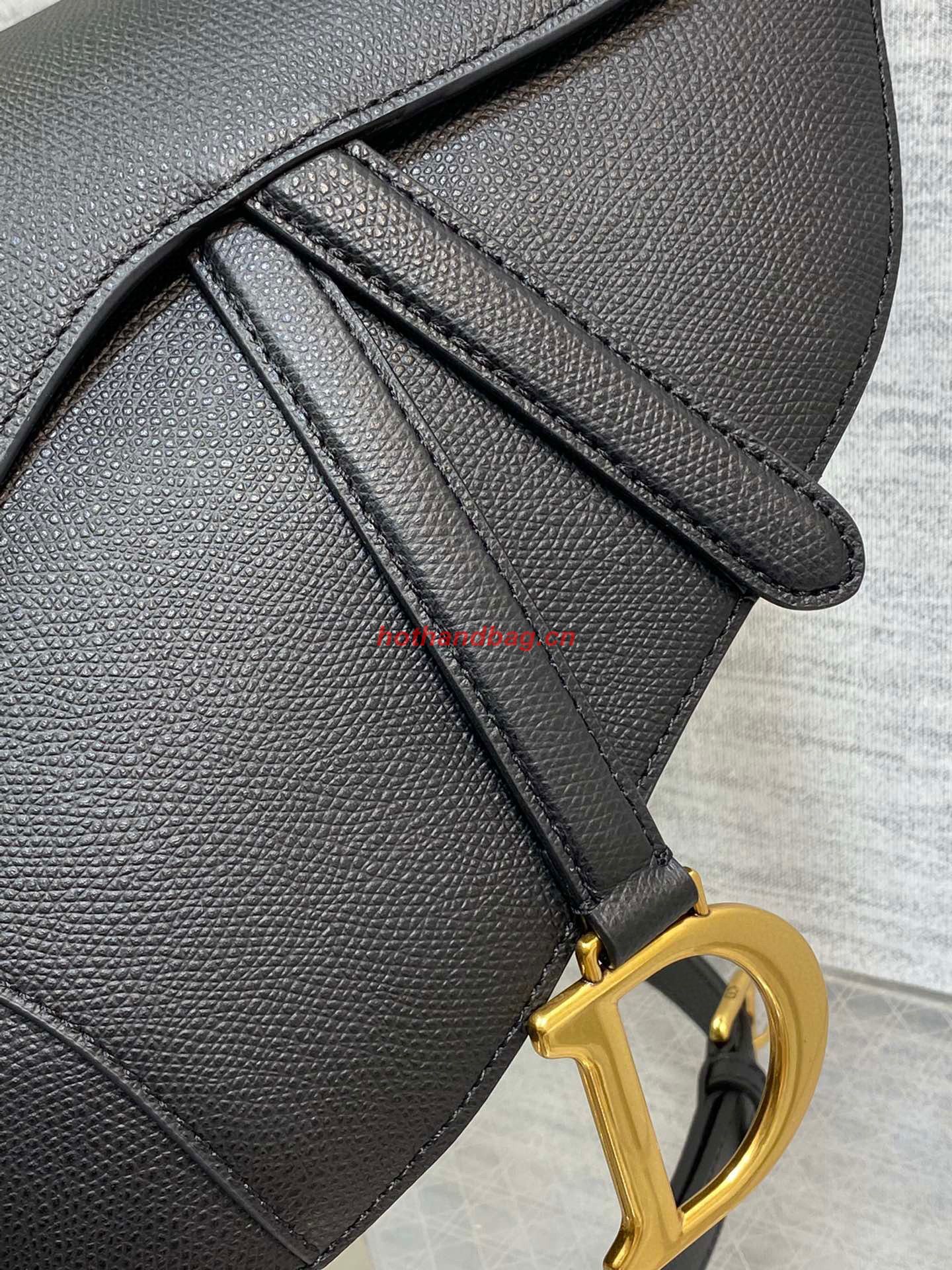 Dior SADDLE BAG Epsom Leather M04463 BLACK Dior SADDLE BAG Epsom Leather M04463 BLACK