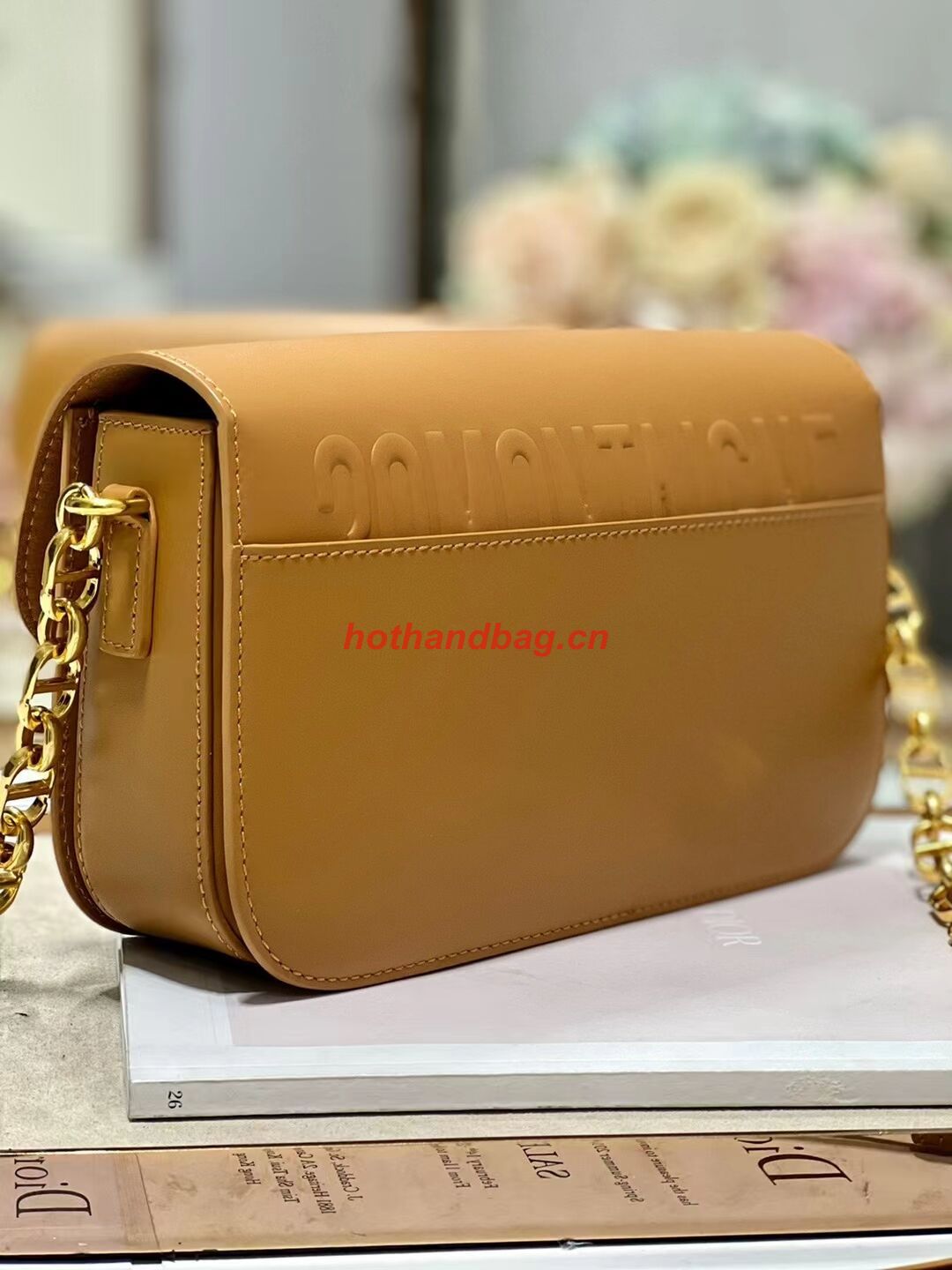 Dior 30 MONTAIGNE AVENUE BAG Dusty Box Calfskin M9260 BROWN Dior 30 MONTAIGNE AVENUE BAG Dusty Box Calfskin M9260 BROWN