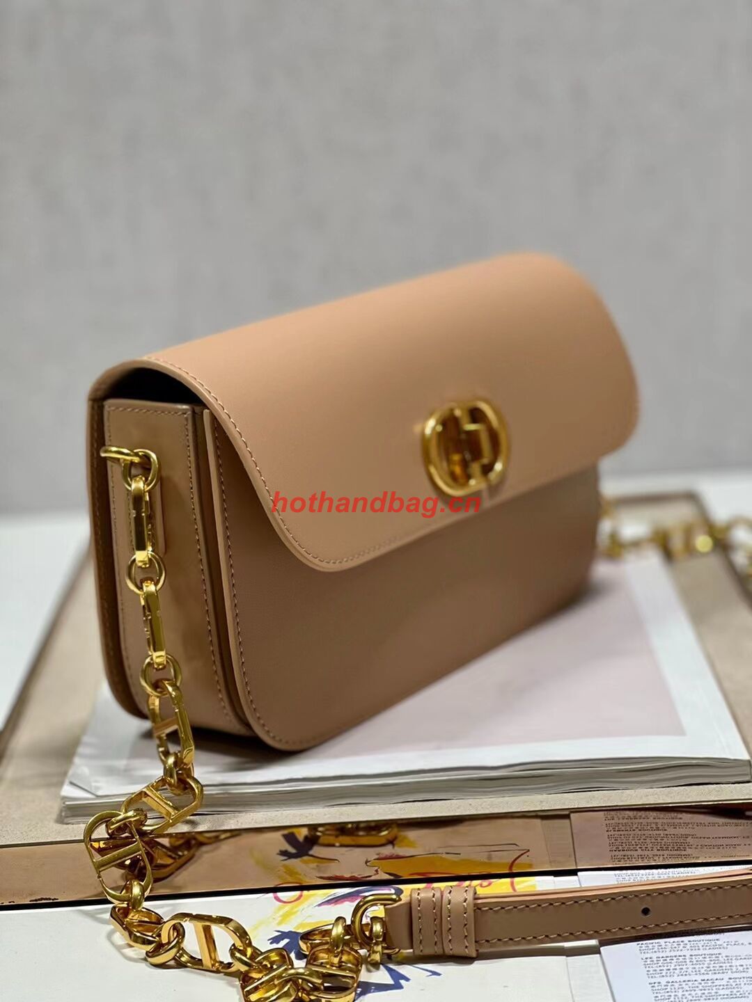 Dior 30 MONTAIGNE AVENUE BAG Dusty Box Calfskin M9260 PINK Dior 30 MONTAIGNE AVENUE BAG Dusty Box Calfskin M9260 PINK