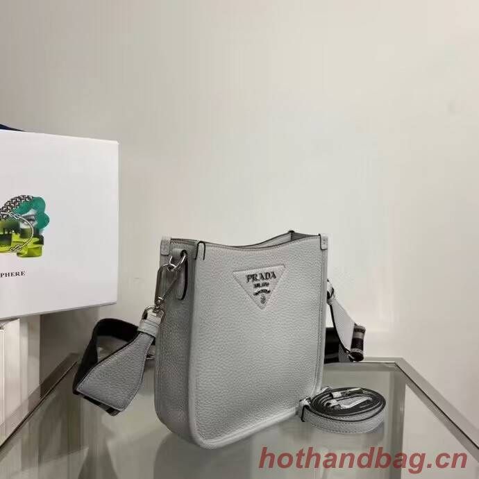 Prada Leather mini shoulder bag 1BH191 Grey Prada Leather mini shoulder bag 1BH191 Grey