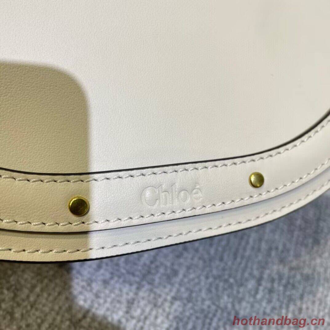Chloe Nile Bracelet Minaudiere Original Leather 6011 White Chloe Nile Bracelet Minaudiere Original Leather 6011 White