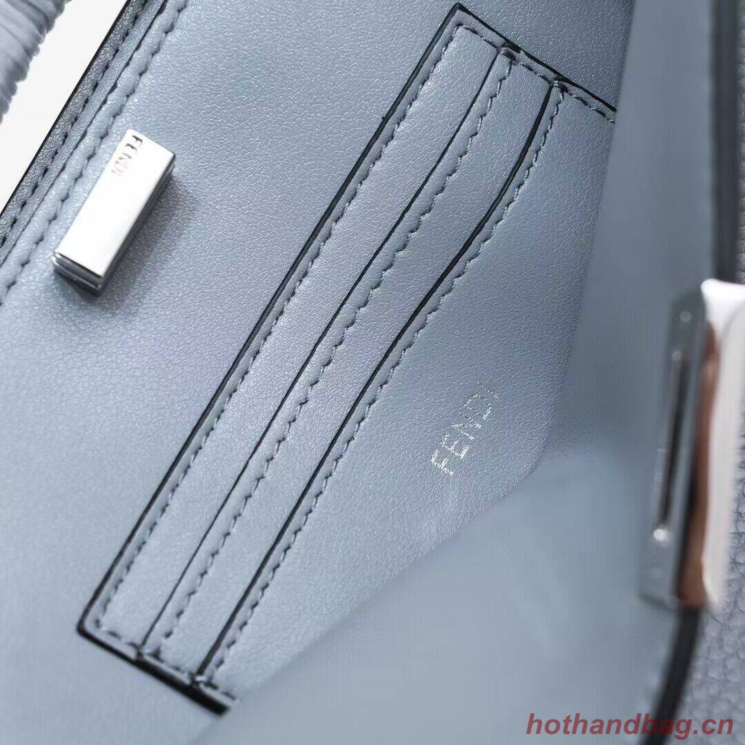 Fendi Peekaboo ISeeU XCross Small Original Leather Bag 2317 Light Gray Fendi Peekaboo ISeeU XCross Small Original Leather Bag 2317 Light Gray