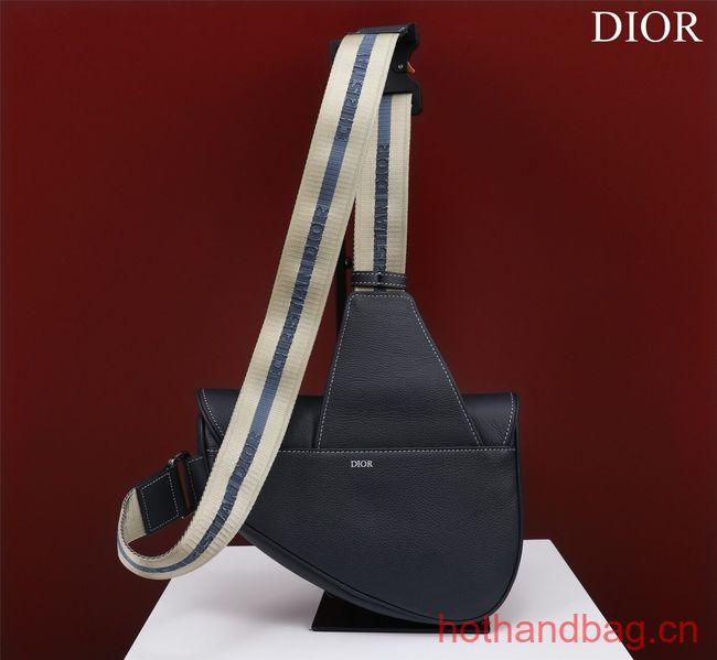 Dior Essentials SADDLE BAG Grained Calfskin 1ADPO093f-2 Royal Blue Dior Essentials SADDLE BAG Grained Calfskin 1ADPO093f-2 Royal Blue