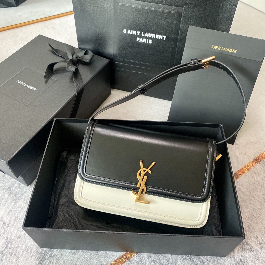 SAINT LAUREN Solferino Two-tone shoulder bag 634306 Black&White SAINT LAUREN Solferino Two-tone shoulder bag 634306 Black&White