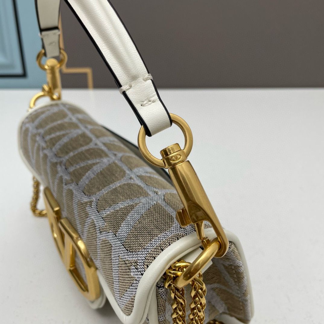 VALENTINO V logo MINI LOCO Garavani Bags 5102 Khaki VALENTINO V logo MINI LOCO Garavani Bags 5102 Khaki