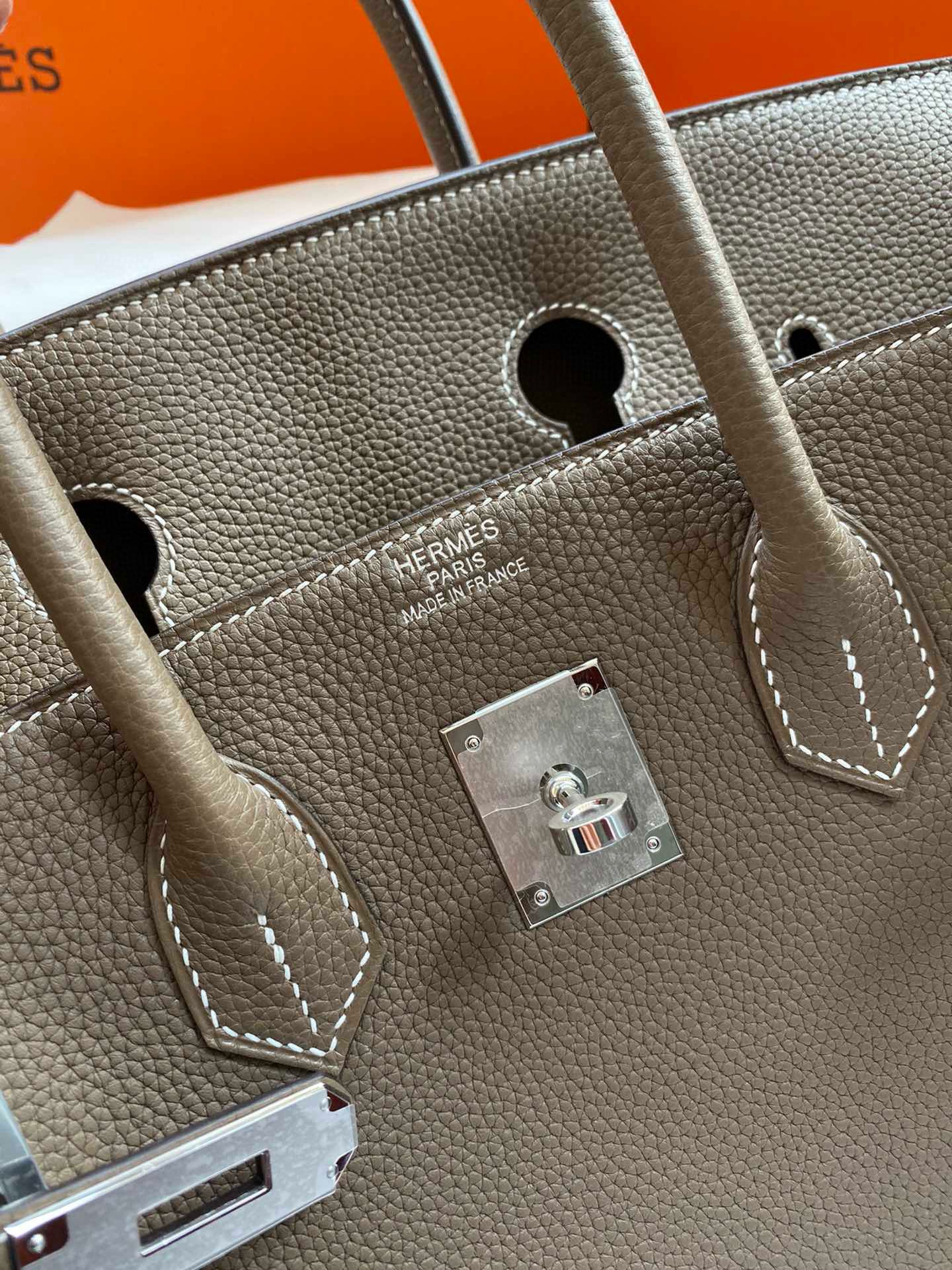 Hermes Birkin Tote Bag Original Togo Leather BK35 Elephant Gray Hermes Birkin Tote Bag Original Togo Leather BK35 Elephant Gray