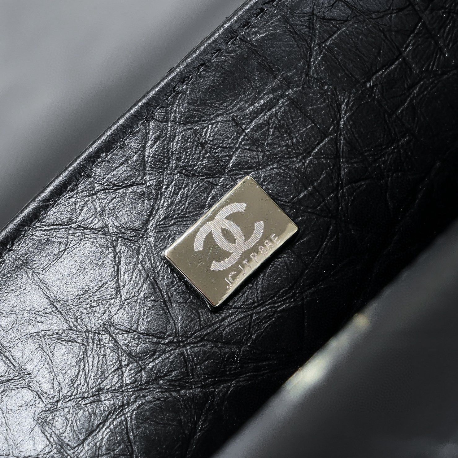 Chanel 2.55 Series Flap Bag Original Sheepskin Leather 92674 Black Bronze-Tone Chanel 2.55 Series Flap Bag Original Sheepskin Leather 92674 Black Bronze-Tone