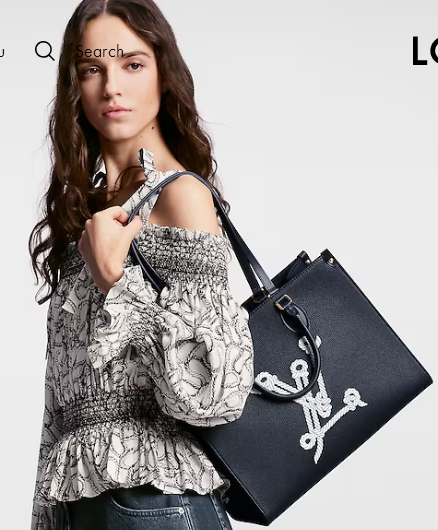 Louis Vuitton OnTheGo MM M24834 Navy Blue Louis Vuitton OnTheGo MM M24834 Navy Blue