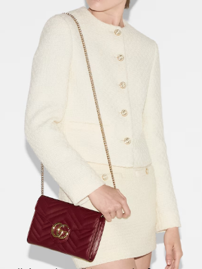 Gucci GG MARMONT SUPER MINI BAG 474575 red Gucci GG MARMONT SUPER MINI BAG 474575 red