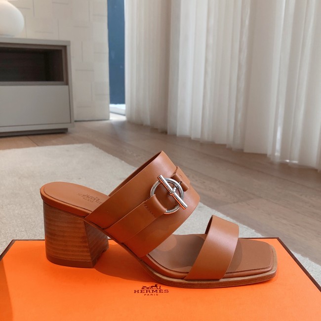 Hermes WOMENS SANDAL Heel 6.5CM 55861-2