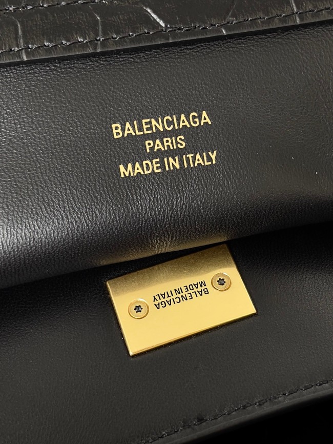 Balenciaga Rodeo Handbag Large crocodile skin 795459 black