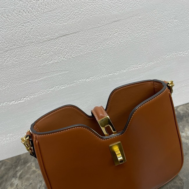 Celine SMALL CAMILLE 16 SOFT BAG IN SMOOTH CALFSKIN 120693 TAN