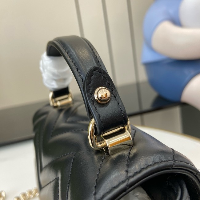 GUCCI GG MARMONT MINI TOP HANDLE BAG 811238 BLACK