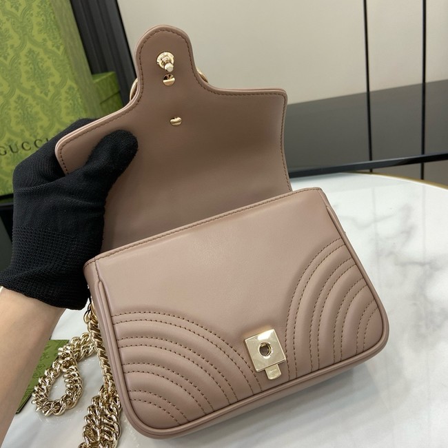 GUCCI GG MARMONT MINI TOP HANDLE BAG 811238 DARK PINK