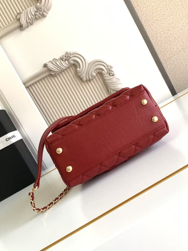 Chanel MINI FLAP BAG WITH TOP HANDLE AS2215-12