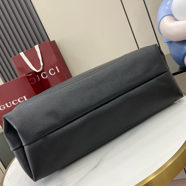 GUCCI SOFTBIT MAXI SHOULDER BAG 837466 black