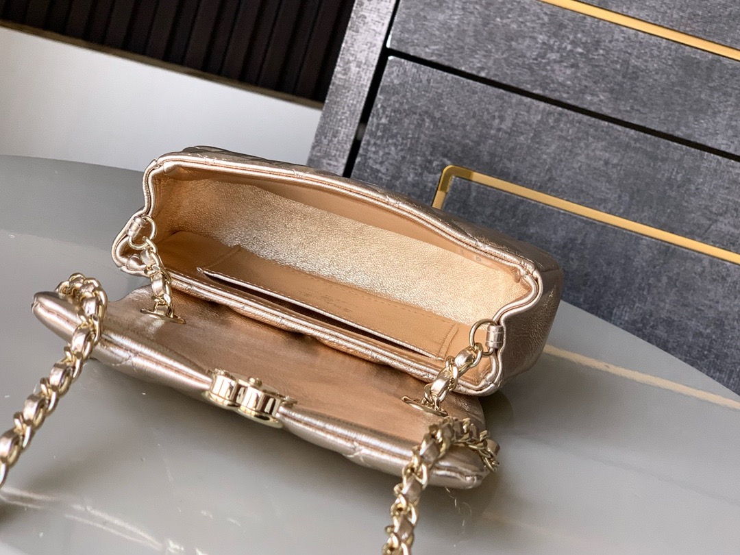 Chanel CLASSIC Original Lambskin 11.12 HANDBAG AS6563 gold