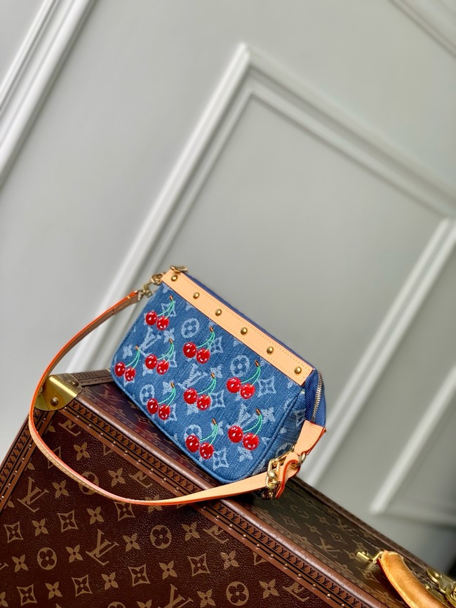 Louis Vuitton NEW LV x TM Pochette Accessoires M13994 Denim Blue