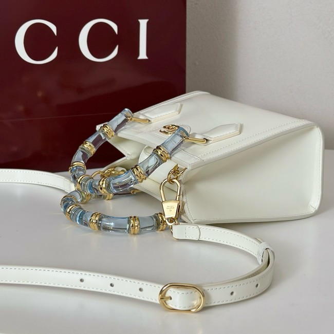 GUCCI BAMBOO DIVA SMALL BAG 832938 WHITE