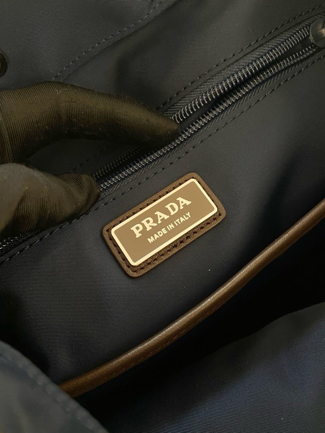 Prada Re-Nylon and Saffiano leather backpack 2VZ135 blue