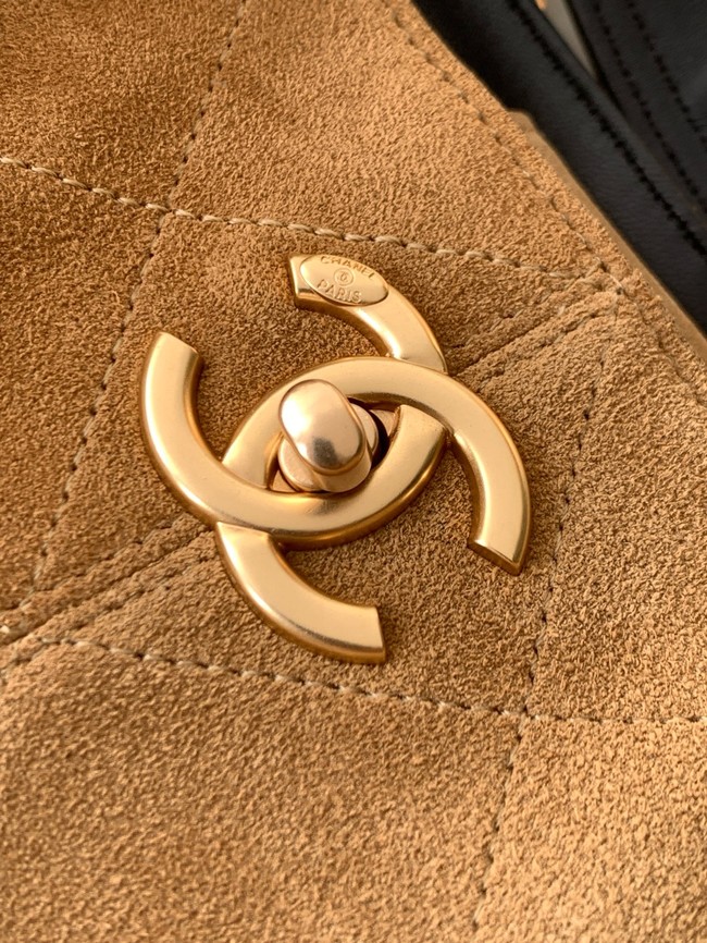 CHANEL Shopping Bag AS5434 black&brown