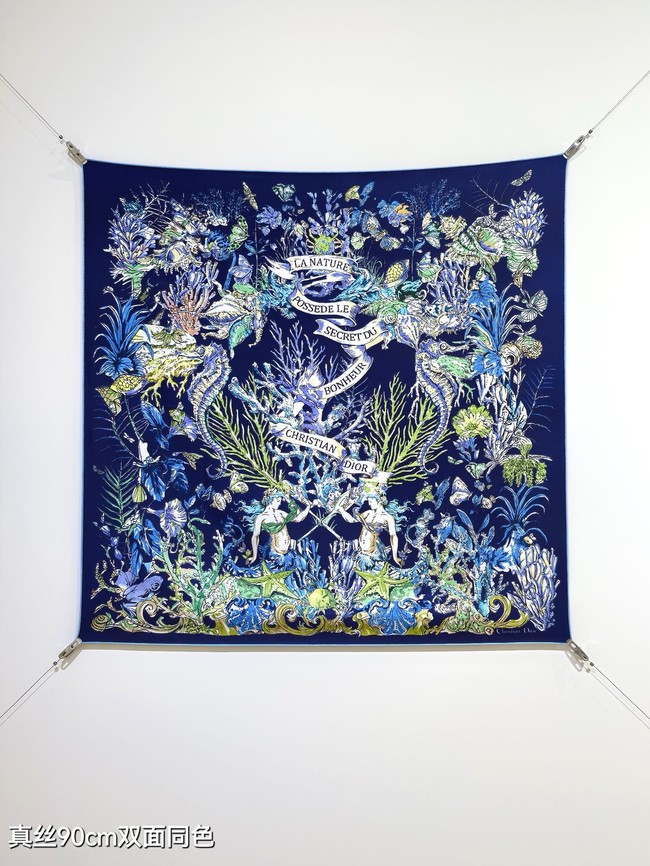 Dior Shawl Cashmere and Silk Jacquard KY092