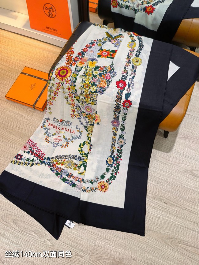 Hermes Shawl Cashmere and Silk KY138