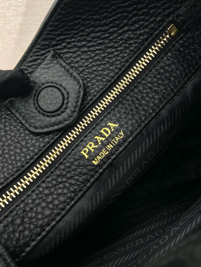 Prada Leather bag with shoulder strap 1BC073 black