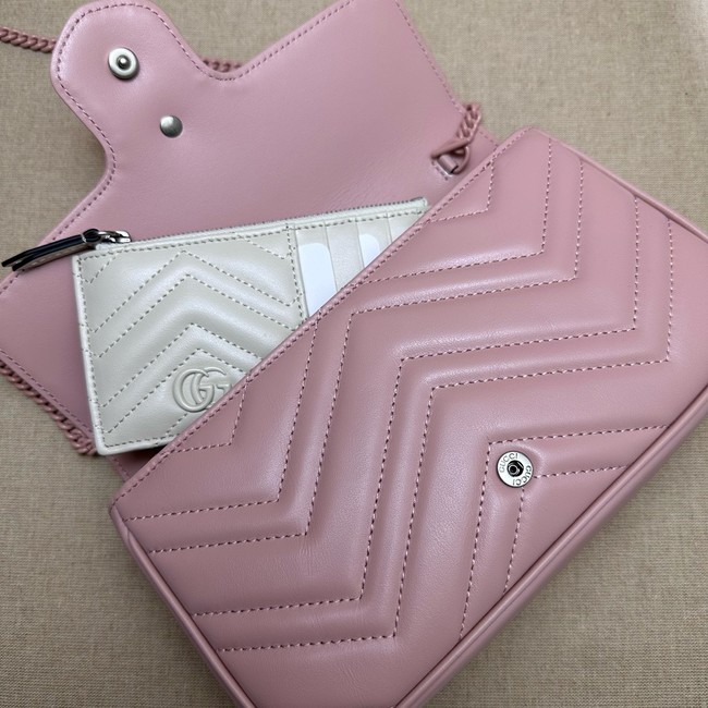 Gucci GG Marmont small shoulder bag 751526 pink