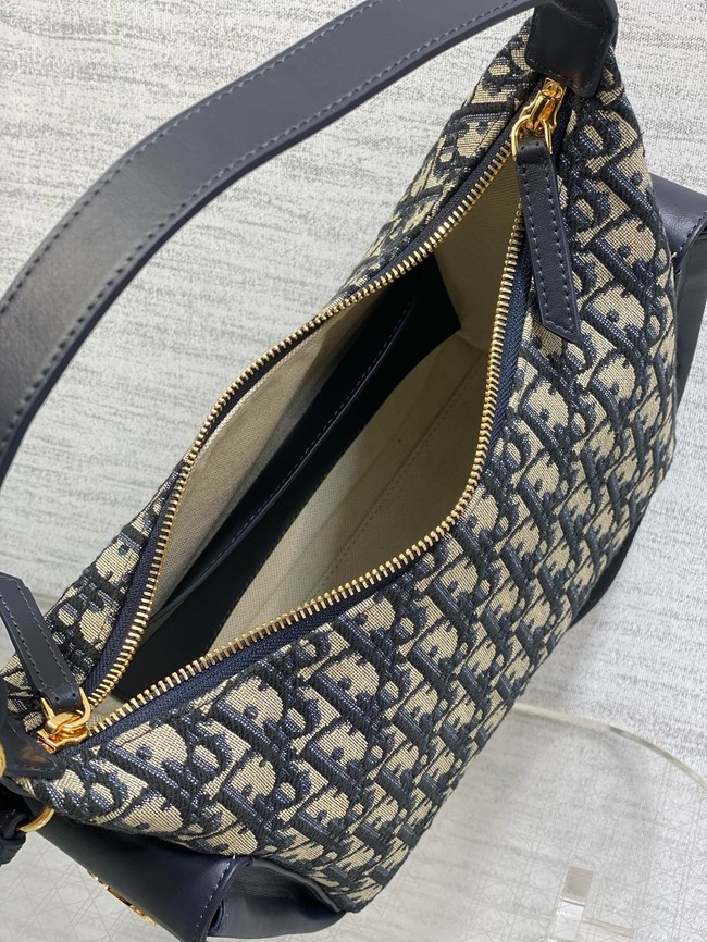Dior Medium D-Dream Bag Oblique Jacquard M6323UU blue