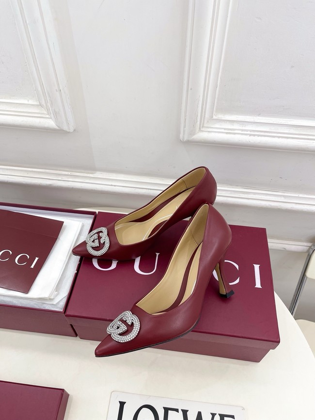 Gucci Womens pump with crystal Interlocking G 852995 -4