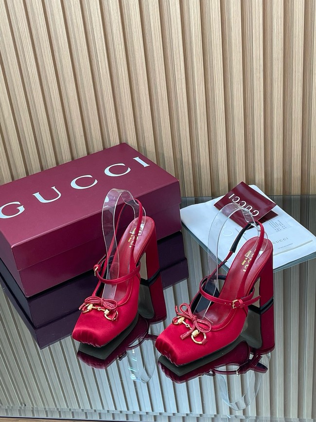 Gucci Womens slingback pump with Horsebit Heel 9.5CM 66924-4