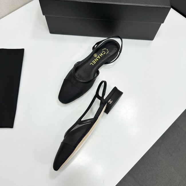 Chanel Slingbacks Mesh & Grosgrain 66938-4
