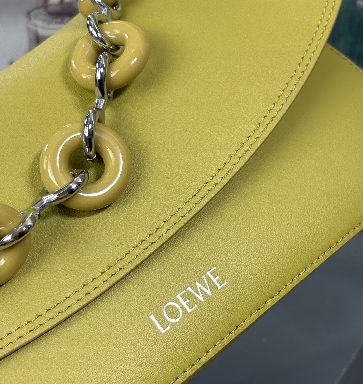 Loewe Ola Original Leather Fashion Handbag L53012 Lemo