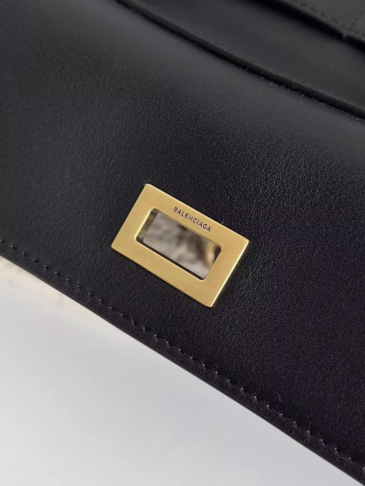 Balenciaga Rodeo Handbag Large smooth calfskin 795459 black gold-tone