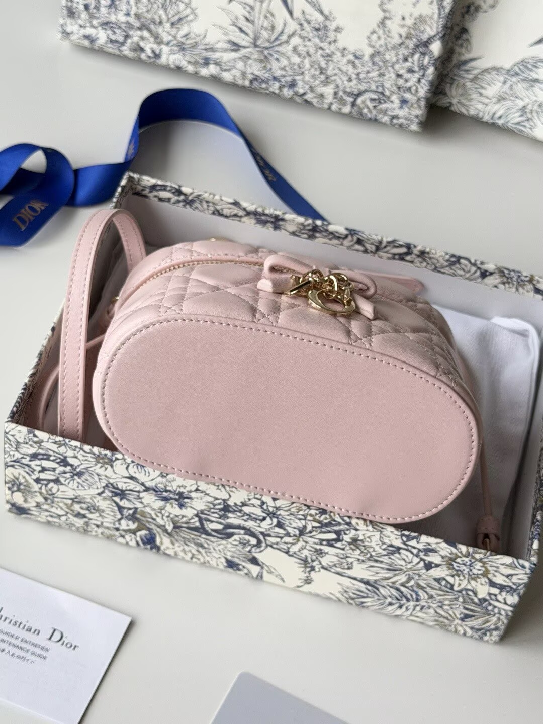 Dior Original Leather Makeup Bag S2603PUQA_M39Z Pink Dior Original Leather Makeup Bag S2603PUQA_M39Z Pink