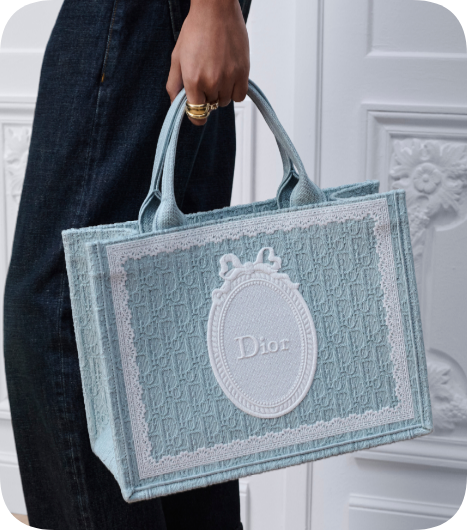 Medium Dior Book Tote with Strap M1354PEH Celestial Blue Medium Dior Book Tote with Strap M1354PEH Celestial Blue