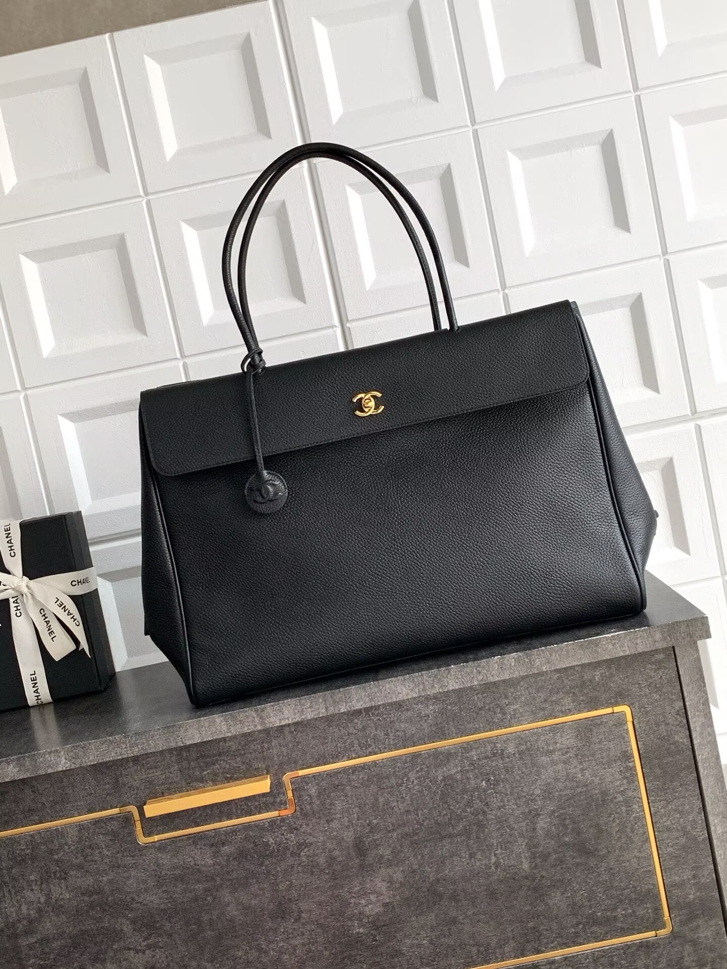 Chanel 26S Original Shopping Bag AS6289 Black