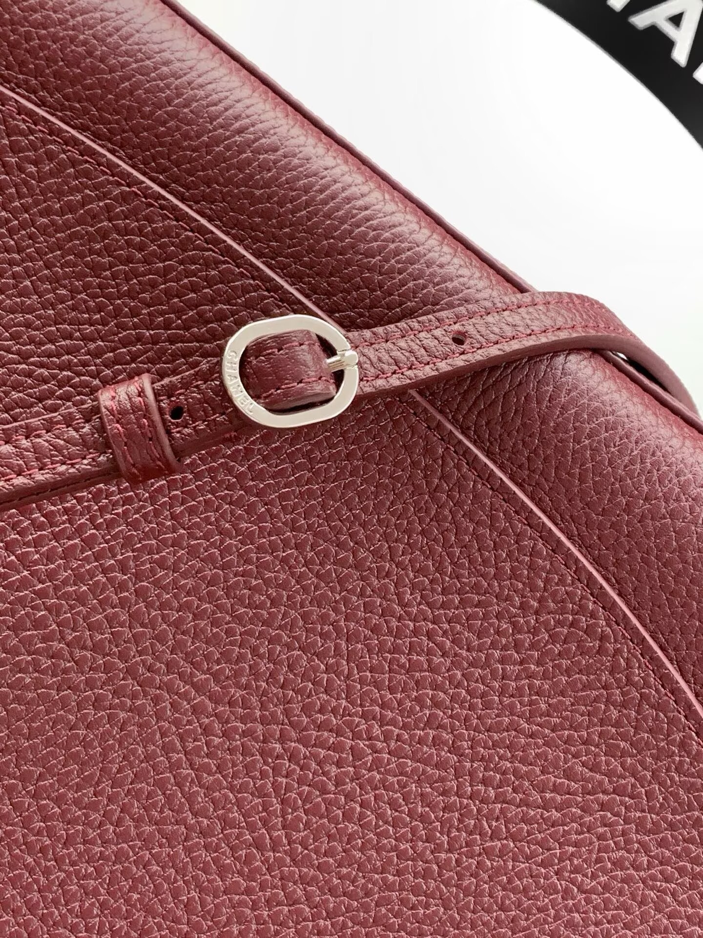 Chanel SPRING SUMMER 2026 MAXI FLAP BAG Grained Calfskin & Silver-Tone Metal AS6233 Burgundy Chanel SPRING SUMMER 2026 MAXI FLAP BAG Grained Calfskin & Silver-Tone Metal AS6233 Burgundy