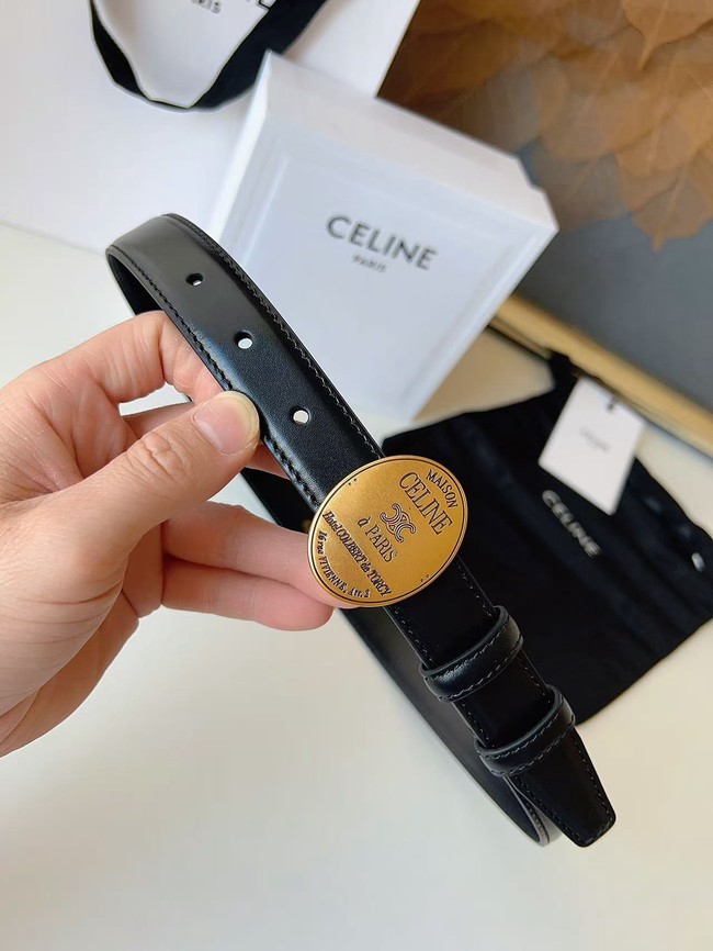 Celine Thin Plate Belt IN 25MM Taurillon Leather B10673-2 Celine Thin Plate Belt IN 25MM Taurillon Leather B10673-2