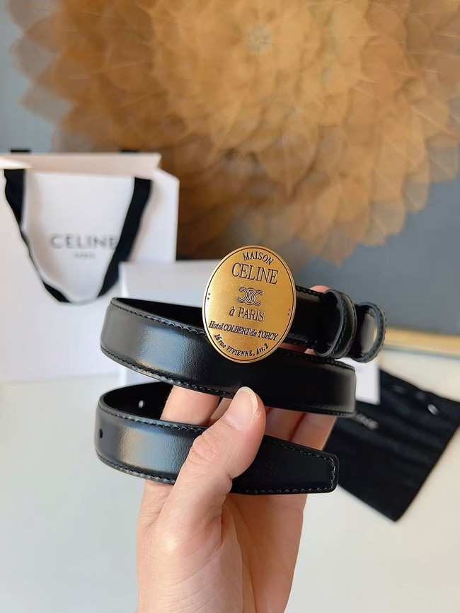 Celine Thin Plate Belt IN 25MM Taurillon Leather B10673-2