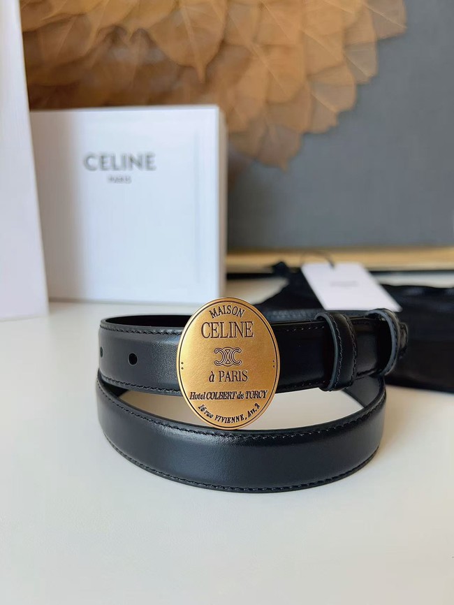 Celine Thin Plate Belt IN 25MM Taurillon Leather B10673-2 Celine Thin Plate Belt IN 25MM Taurillon Leather B10673-2