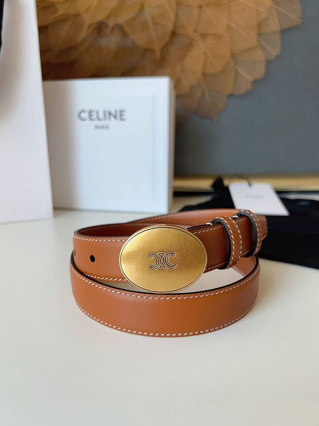 Celine Thin Plate Belt IN 25MM Taurillon Leather B10673-3 Celine Thin Plate Belt IN 25MM Taurillon Leather B10673-3