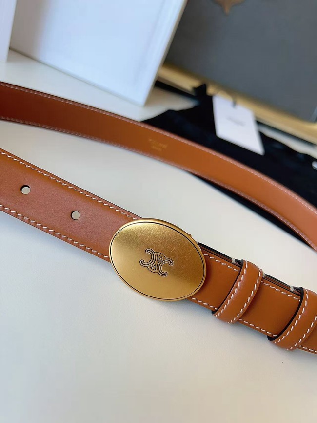 Celine Thin Plate Belt IN 25MM Taurillon Leather B10673-3 Celine Thin Plate Belt IN 25MM Taurillon Leather B10673-3